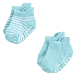 Hudson Baby Infant Boy Non-Skid No-Show Socks, Blue Tan -Hudson Baby Store GUEST 86cb6fd7 4e94 4e85 8113 f345fa6505e6