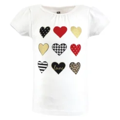 Hudson Baby Girl Short Sleeve T-Shirts, Houndstooth Red -Hudson Baby Store GUEST 875c2ca0 b12d 455a 93e9 8c5c48ff75b7