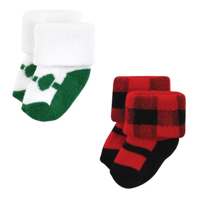 Hudson Baby Infant Girls Cotton Rich Newborn And Terry Socks, 12 Days Of Christmas Girl 7 Hudson Baby Infant Girls Cotton Rich Newborn And Terry Socks, 12 Days Of Christmas Girl - Image 7