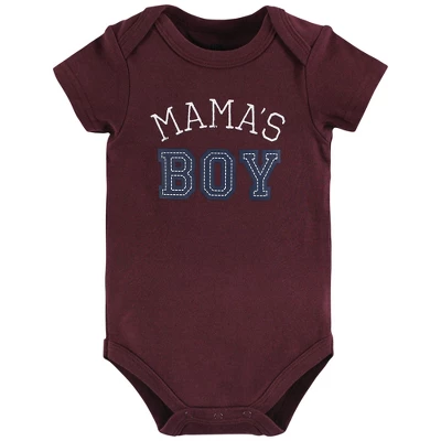 Hudson Baby Infant Boy Cotton Bodysuits, Mamas Boy 2 Hudson Baby Infant Boy Cotton Bodysuits, Mamas Boy - Image 2