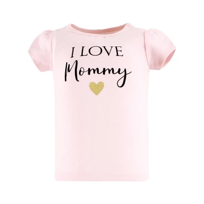 Hudson Baby Infant Girl Short Sleeve T-Shirts, Girl Mommy 2 Hudson Baby Infant Girl Short Sleeve T-Shirts, Girl Mommy - Image 2