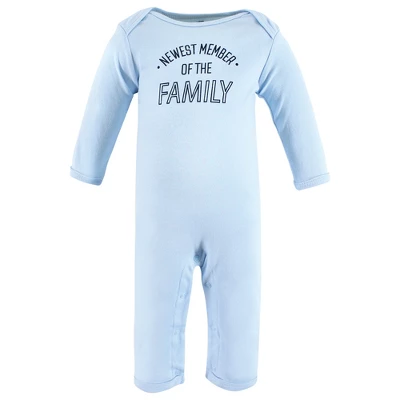Hudson Baby Infant Boys Cotton Coveralls, Newest Family Member 3 Hudson Baby Infant Boys Cotton Coveralls, Newest Family Member - Image 3