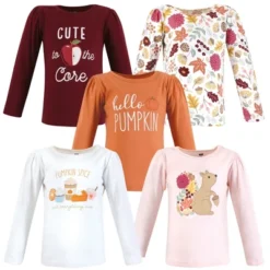 Hudson Baby Infant And Toddler Girl Long Sleeve T-Shirts, Fall Pumpkin Spice -Hudson Baby Store GUEST 8f462e8e d616 4f69 b112 bf90d4991c67