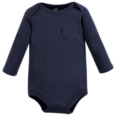 Hudson Baby Infant Boy Cotton Long-Sleeve Bodysuits, Construction 6 Hudson Baby Infant Boy Cotton Long-Sleeve Bodysuits, Construction - Image 6
