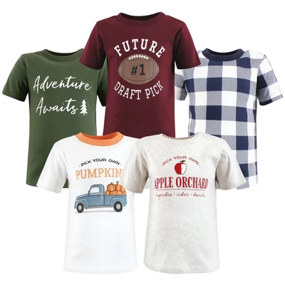 Hudson Baby Boy Short Sleeve T-Shirts, Fall Activities 11 Hudson Baby Boy Short Sleeve T-Shirts, Fall Activities - Image 11