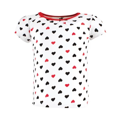 Hudson Baby Infant Girl Short Sleeve T-Shirts, Girl Daddy Red Black 3 Hudson Baby Infant Girl Short Sleeve T-Shirts, Girl Daddy Red Black - Image 3