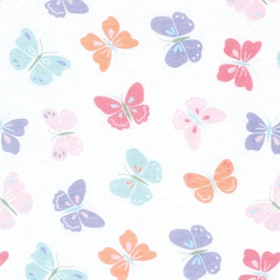 Hudson Baby Girls Cotton Changing Pad Cover, Pastel Butterfly, One Size 1 Hudson Baby Girls Cotton Changing Pad Cover, Pastel Butterfly, One Size