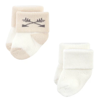 Hudson Baby Cotton Rich Newborn And Terry Socks, Gray Arrows 12-Pack 6 Hudson Baby Cotton Rich Newborn And Terry Socks, Gray Arrows 12-Pack - Image 6