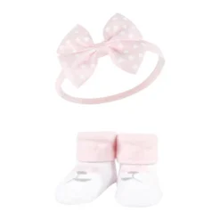 Hudson Baby Infant Girls Headband And Socks Giftset, Basic Pink Floral, One Size -Hudson Baby Store GUEST 992579f8 3b1d 465b bb6c 7a75bc6cb714