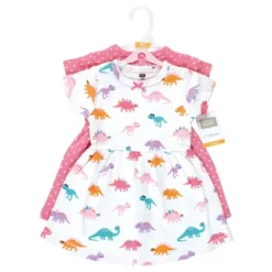 Hudson Baby Baby Girls Cotton Dresses, Cuteasaurus