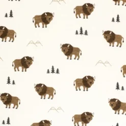 Hudson Baby Infant Boy Changing Pad Cover, Wild Buffalo, One Size