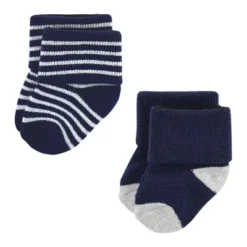 Hudson Baby Infant Boy Cotton Rich Newborn And Terry Socks, Mom Dad Boy Navy Red -Hudson Baby Store GUEST 99e83b65 2a36 4764 bd8e d0104b4809ab
