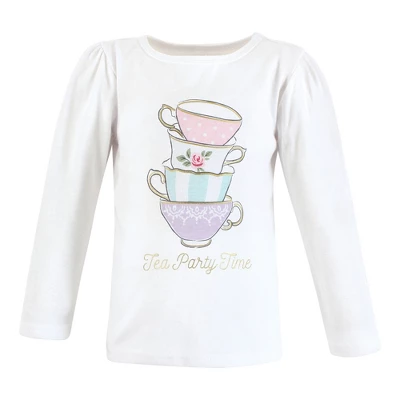 Hudson Baby Infant And Toddler Girl Long Sleeve T-Shirts, Bakery Tea Party 4 Hudson Baby Infant And Toddler Girl Long Sleeve T-Shirts, Bakery Tea Party - Image 4
