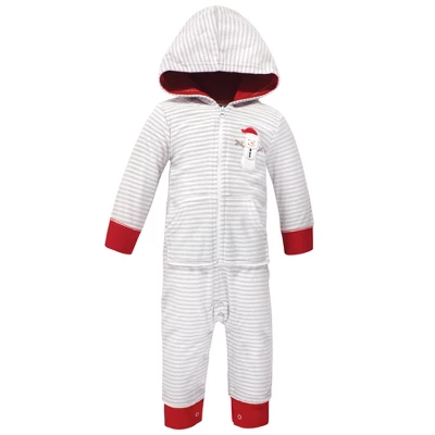 Hudson Baby Infant Fleece Jumpsuits, Coveralls, And Playsuits 2pk, Santa Snowman 2 Hudson Baby Infant Fleece Jumpsuits, Coveralls, And Playsuits 2pk, Santa Snowman - Image 2
