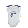 Hudson Baby Unisex Baby Cotton Bodysuits, Fintastic