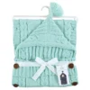 Hudson Baby Unisex Baby Knitted Baby Lounge Stroller Wrap Sack, Mint, One Size