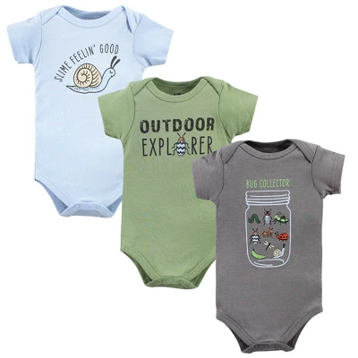 Hudson Baby Unisex Baby Cotton Bodysuits, Bugs 3-Pack 6 Hudson Baby Unisex Baby Cotton Bodysuits, Bugs 3-Pack - Image 6