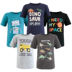 Hudson Baby Infant And Toddler Boy Short Sleeve T-Shirts, Dino Truck Robot -Hudson Baby Store GUEST a1483eea ccde 47a6 8f43 2d24339cd795