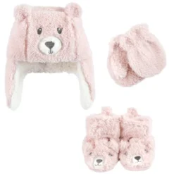 Hudson Baby Infant Girl Trapper Hat, Mitten And Bootie Set, Pink Bear 19 Hudson Baby Infant Girl Trapper Hat, Mitten And Bootie Set, Pink Bear -Hudson Baby Store GUEST a270162c fc57 4d5d a647 0d3fd132847e