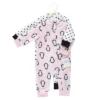 Hudson Baby Infant Girl Plush Jumpsuits, Pink Penguin