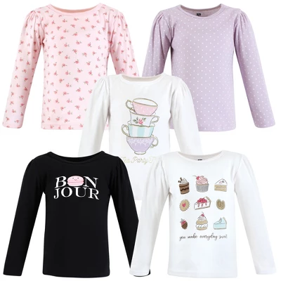 Hudson Baby Infant And Toddler Girl Long Sleeve T-Shirts, Bakery Tea Party 7 Hudson Baby Infant And Toddler Girl Long Sleeve T-Shirts, Bakery Tea Party - Image 7