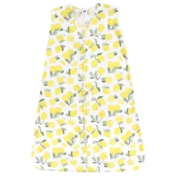 Hudson Baby Infant Girl Cotton Sleeveless Wearable Sleeping Bag, Sack, Blanket, Lemon