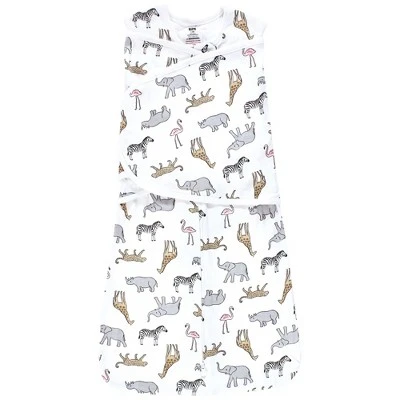 Hudson Baby Infant Girl Convertible Swaddle Sleep Sack, Modern Pink Safari 4 Hudson Baby Infant Girl Convertible Swaddle Sleep Sack, Modern Pink Safari - Image 4