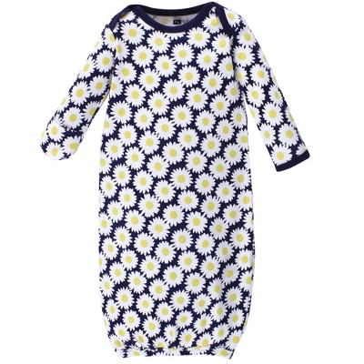 Hudson Baby Girl Cotton Gowns, Daisy, Preemie/Newborn 2 Hudson Baby Girl Cotton Gowns, Daisy, Preemie/Newborn - Image 2
