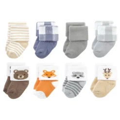 Hudson Baby Infant Boy Cotton Rich Newborn And Terry Socks, Woodland -Hudson Baby Store GUEST ab12baa2 e652 4168 bbf0 ff4eb57ce6fc