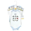 Hudson Baby Unisex Baby Cotton Bodysuits, Bugs 5-Pack