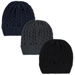 Hudson Baby Family Knitted Caps 3pk, Black Blue 9 Hudson Baby Family Knitted Caps 3pk, Black Blue -Hudson Baby Store GUEST ab3838af 535f 48c2 9547 a524926ca395