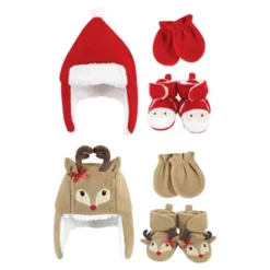 Hudson Baby Infant Girl 6Pc Trapper Hat, Mitten And Bootie Set, Santa Girl Reindeer 5 Hudson Baby Infant Girl 6Pc Trapper Hat, Mitten And Bootie Set, Santa Girl Reindeer -Hudson Baby Store GUEST abd911e0 6dda 45d0 9111 75ac6b8ba191