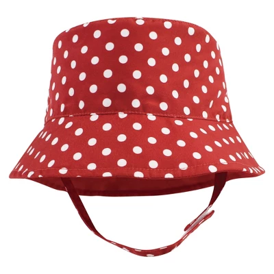 Hudson Baby Infant Girl Sun Protection Hat, Cherries Dot 4 Hudson Baby Infant Girl Sun Protection Hat, Cherries Dot - Image 4