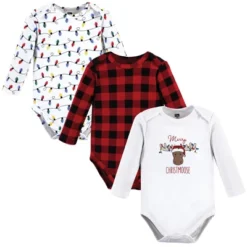 Hudson Baby Unisex Baby Cotton Long-Sleeve Bodysuits, Christmoose -Hudson Baby Store GUEST ad724415 84d1 45d9 9f2e f6ee20668f14