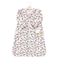 Hudson Baby Infant Girl Long Sleeve Plush Faux Fur Sleeping Bag, Wearable Blanket, Pink Bows