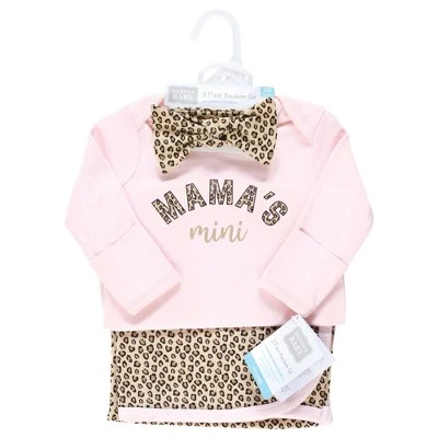 Hudson Baby Infant Girl Gown, Swaddle Blanket And Cap Or Headband, Leopard Mamas Mini, 0-6 Months 1 Hudson Baby Infant Girl Gown, Swaddle Blanket And Cap Or Headband, Leopard Mamas Mini, 0-6 Months