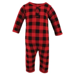 Hudson Baby Unisex Baby Cotton Coveralls, Buffalo Plaid Bear -Hudson Baby Store GUEST b19de15c 8b42 4282 b903 b57dcfd1a5d0