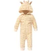 Hudson Baby Infant Fleece Jumpsuits, Coveralls, And Playsuits 1pk, Giraffe