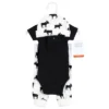 Hudson Baby Boys Thermal Preemie Layette Set 4pc Short Sleeve Outfit, Moose, Preemie