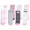 Hudson Baby Infant Girl Cotton Rich Knee-High Socks, Pink Panda
