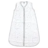 Hudson Baby Infant Muslin Cotton Sleeveless Wearable Sleeping Bag, Sack, Blanket, Gray Stars