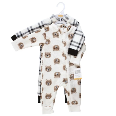 Hudson Baby Unisex Toddler Plush Jumpsuits, Bear 1 Hudson Baby Unisex Toddler Plush Jumpsuits, Bear
