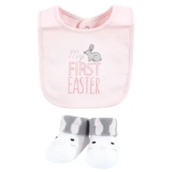 Hudson Baby Infant Girl Cotton Bib And Sock Set, Some Bunny, 0-9 Months -Hudson Baby Store GUEST b93c7da6 7588 423c 8ca6 438f25d3657e