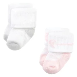 Hudson Baby Infant Girls Cotton Rich Newborn And Terry Socks, Pink Gray Elephant -Hudson Baby Store GUEST bc47f311 3dcb 4052 9d8b 379d16097661