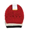 Hudson Baby Family Knitted Caps 3pk, Black Red