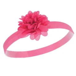 Hudson Baby Infant Girl Headband And Socks Giftset 6pc, Dark Pink Black, One Size