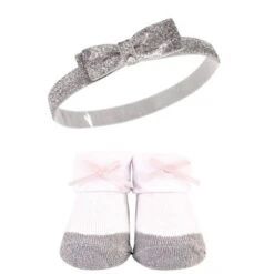 Hudson Baby Girl Headband And Socks Giftset, Silver Ballet, One Size -Hudson Baby Store GUEST c41bfdd3 ebb4 4aed a15b 4450d07ccb61