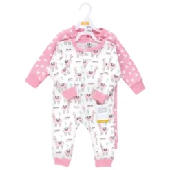 Hudson Baby Infant Girl Cotton Sleep And Play, Llama