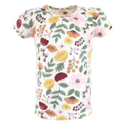 Hudson Baby Infant And Toddler Girl Short Sleeve T-Shirts, Fall Botanical 2 Hudson Baby Infant And Toddler Girl Short Sleeve T-Shirts, Fall Botanical - Image 2