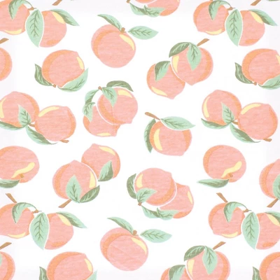 Hudson Baby Girls Cotton Changing Pad Cover, Peach, One Size 1 Hudson Baby Girls Cotton Changing Pad Cover, Peach, One Size